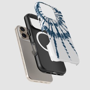 Tie Dye Phone Case Boho iPhone 13 pro 16 MagSafe 17e Mini 17 Pro Max iPhone 16e Case 14 Case Galaxy S26 SE C-TIDYBW image 8