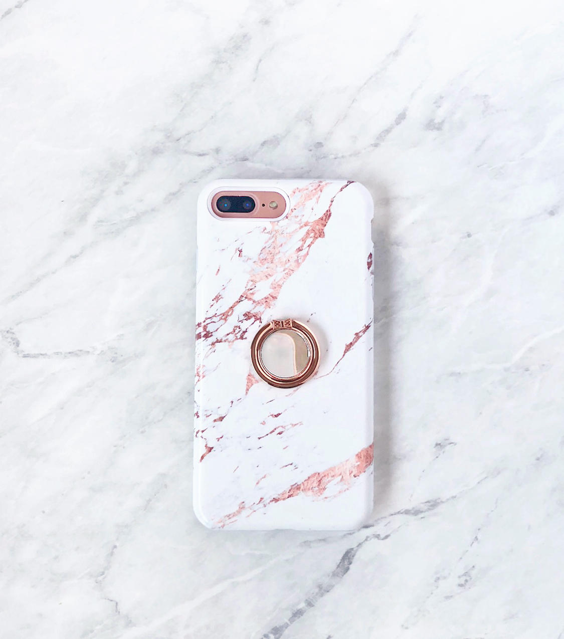 Rose Gold Ring Phone Holder Rose Marble Case Iphone And Etsy
