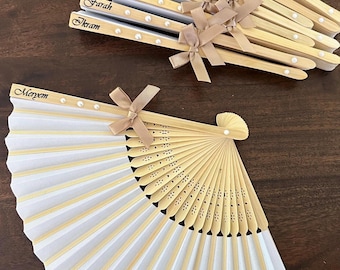 Personalized fan - Wedding fan - Guest favors