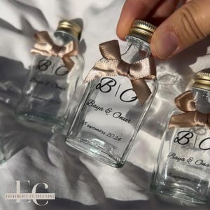 Gastgeschenke - Personalisierte Glasflaschen - Hochzeitsgeschenke