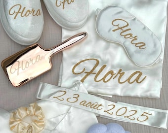 Geschenkbox für Damen - Brautbox - Brautbox - Pyjama-Box - Personalisierte Box - Wohlfühlbox
