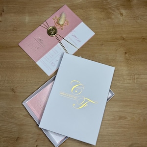 Wedding announcement - Announcement with box - Wedding stationery - Wedding invitations