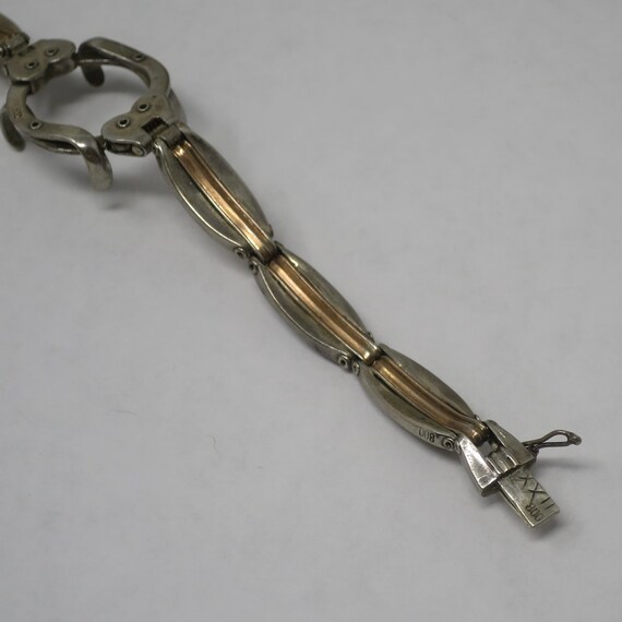 Antique Niello Stretch Watch Chain Name Bracelet, Ass… Gem