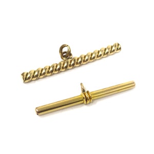 Antique Victorian  Gold Filled, Rolled Gold T Bars Jewelry Findings Component Lot