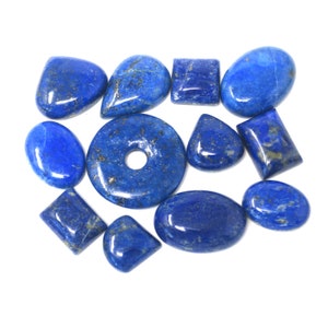 Vintage Lot of Lapis Lazuli Style Pendant and Cabochons