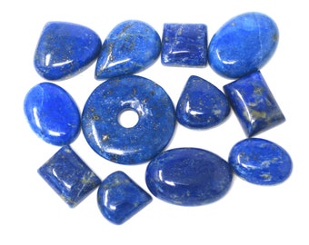 Vintage Lot of Lapis Lazuli Style Pendant and Cabochons