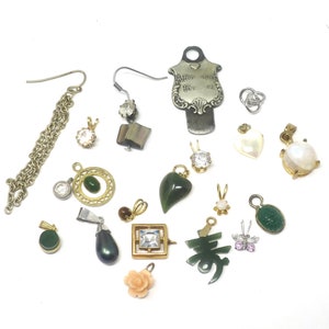 Repurpose Vintage & Antique Charm Jewelry Component Lot