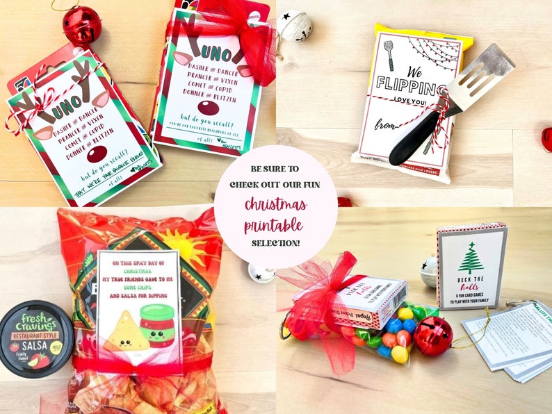 Printable Holiday Neighbor Gift Idea, Teacher Employee Client Staff