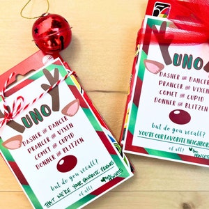 Christmas Neighbor Gift Printable for Cards Holiday Games Christmas Classroom Client Gifts Christmas Party Games Gift for Students Party