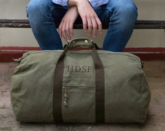 extra large canvas holdall