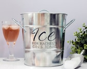 Personalised Zinc Ice Bucket