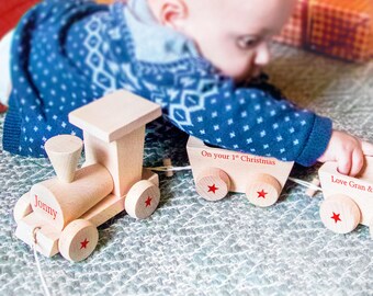 personalised train set for babies