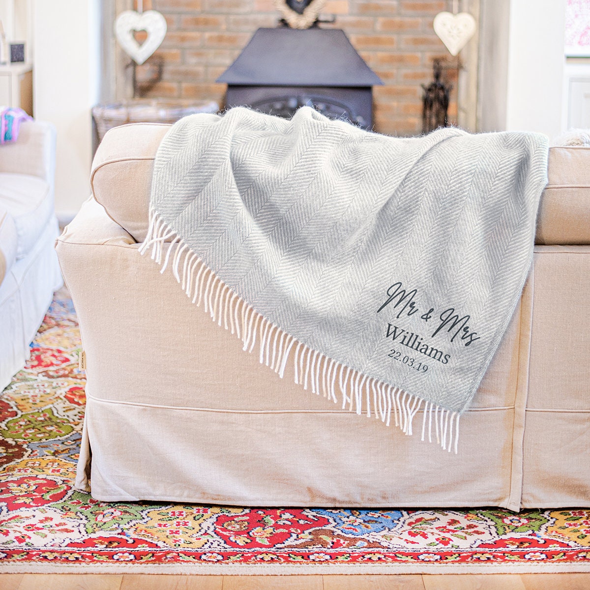 Personalised fluffy cheap blanket