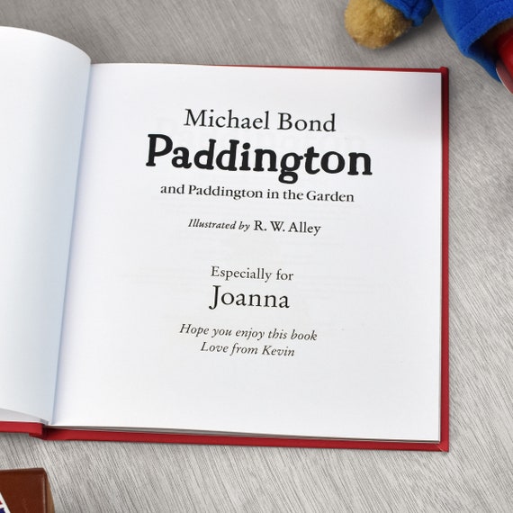 personalised paddington bear