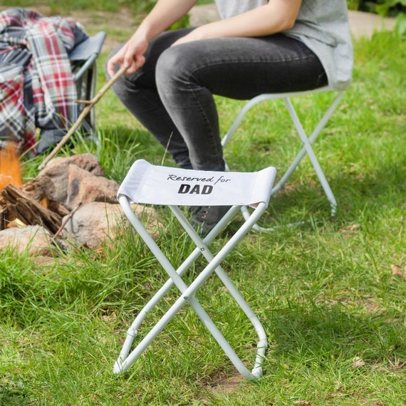 Personalised Foldable Camping Stool Father s Day Birthday Travel