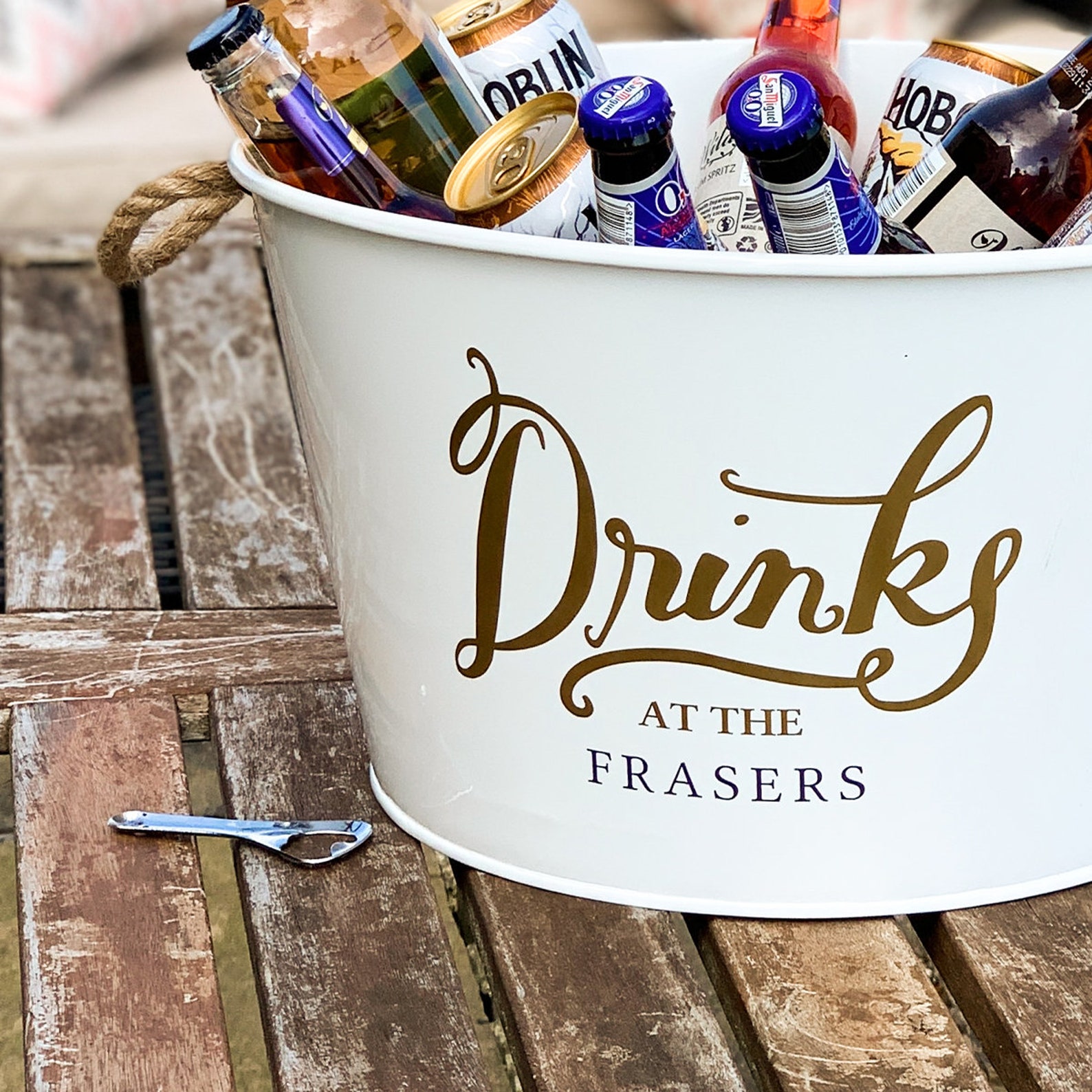 Personalised Ice Bucket for Outdoor Party Large Drinks Cooler Etsy UK