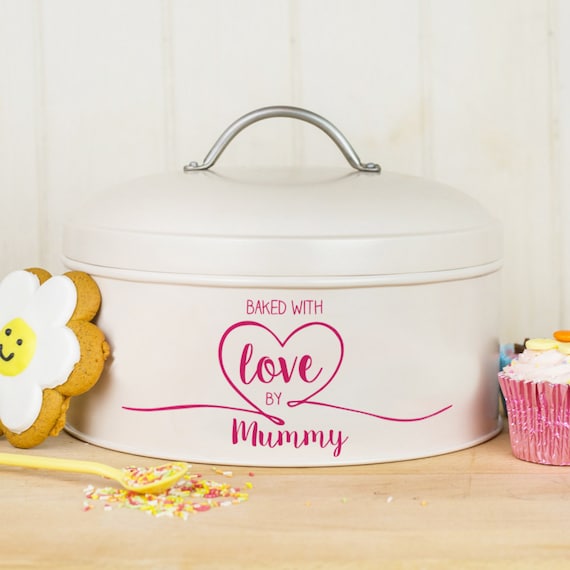 Personalised Cake Tin With Airtight Lid, Mothers Day Gift for