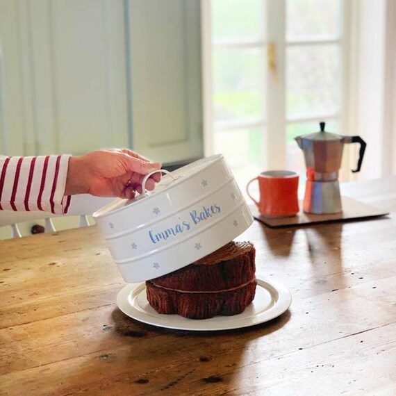 Tortiera personalizzata con coperchio a cupola, supporto per torta regalo  per la festa della mamma, regalo in teglia per la nonna, grande portatorta  regalo per panettiere, regalo di Natale -  Italia