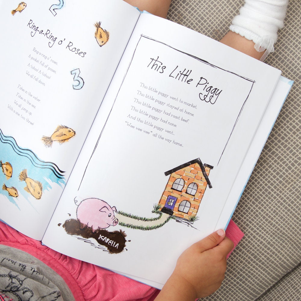 Personalised Nursery Rhyme Book and Gift Box Etsy UK