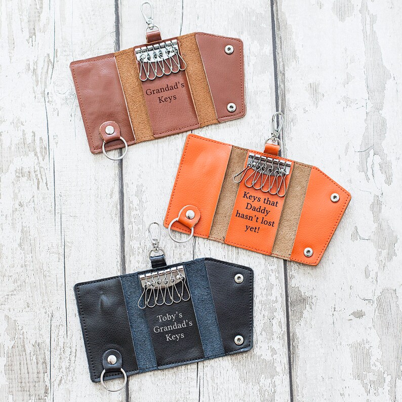 Personalised Leather Key Holder Etsy