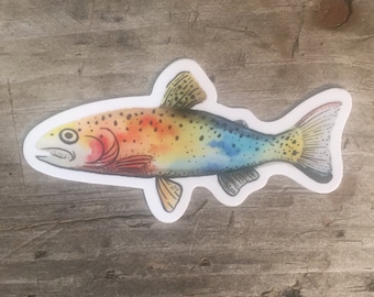 Rainbow Trout Vinyl Sticker
