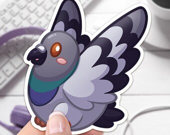 Pigeon Sticker, Waterproof Matte Vinyl Decal
