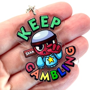 Dandy's World Gigi - Keep Gambling 2” Double Sided Acrylic