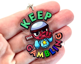 Dandy's World Gigi - Keep Gambling 2” Double Sided Acrylic