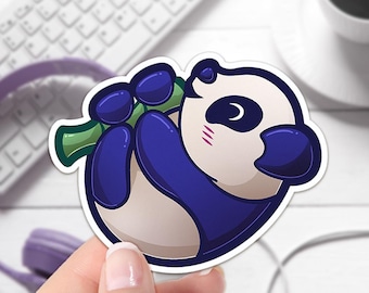 Panda Vinyl Sticker, Waterproof Laptop Decal
