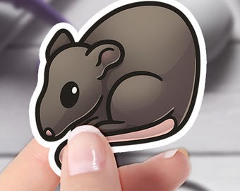 Rat Sticker, Matte Waterproof Vinyl Decal