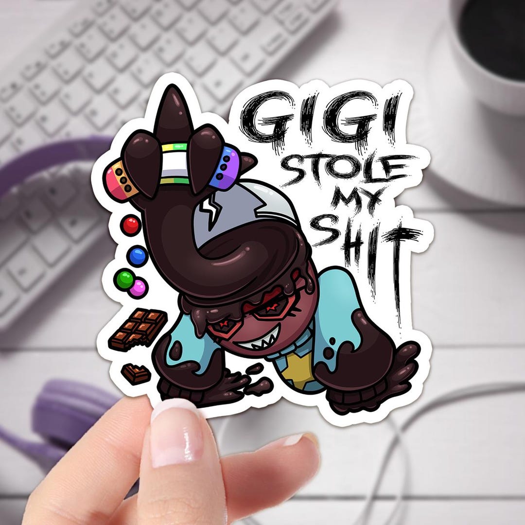 Dandy's World Twisted Gigi Sticker: Waterproof Vinyl Decal - Etsy 日本