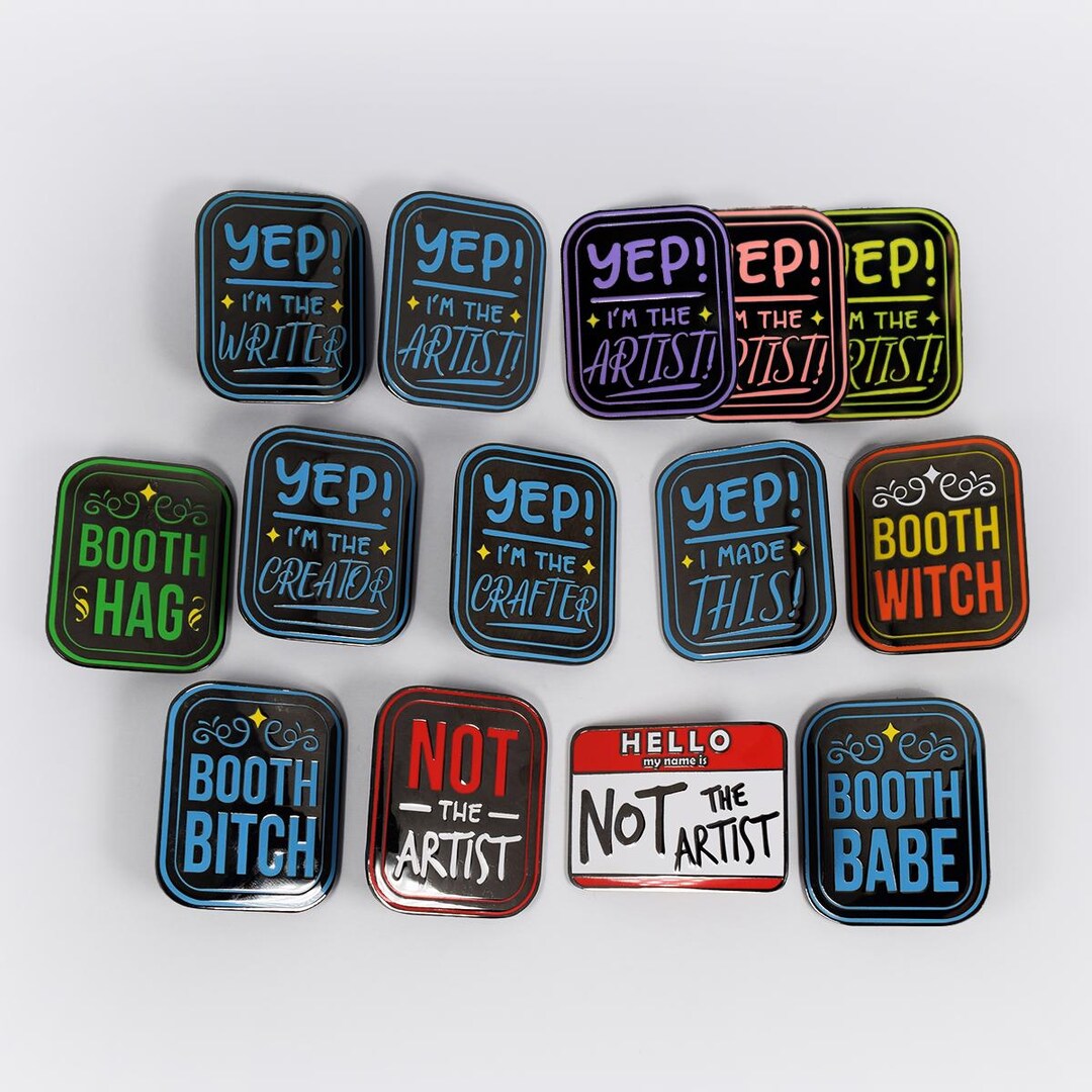 Artist Alley Enamel Pins: 