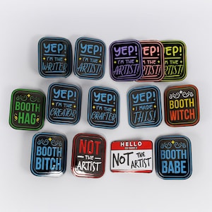 Are You The Artist Hard Enamel Pins, Yep! I’m the Artist, Not the Artist