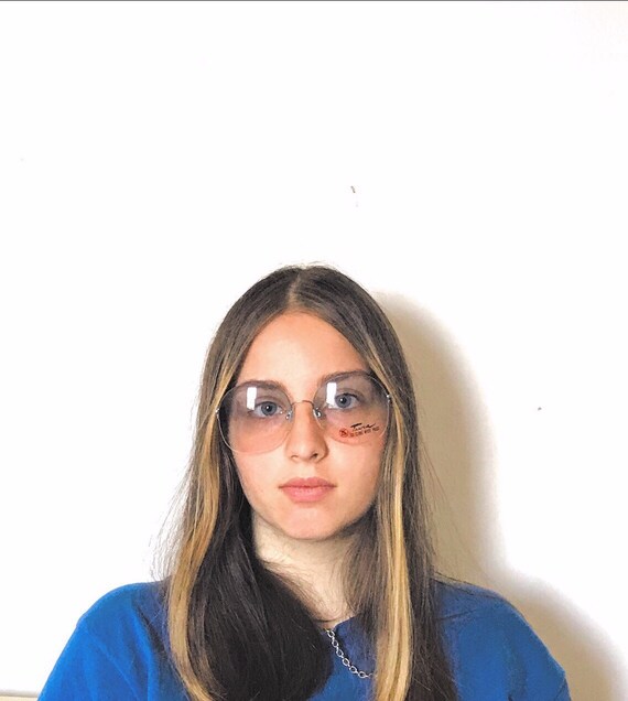 80s does 60s Janis Joplin Big Mod NOS Sunglasses T