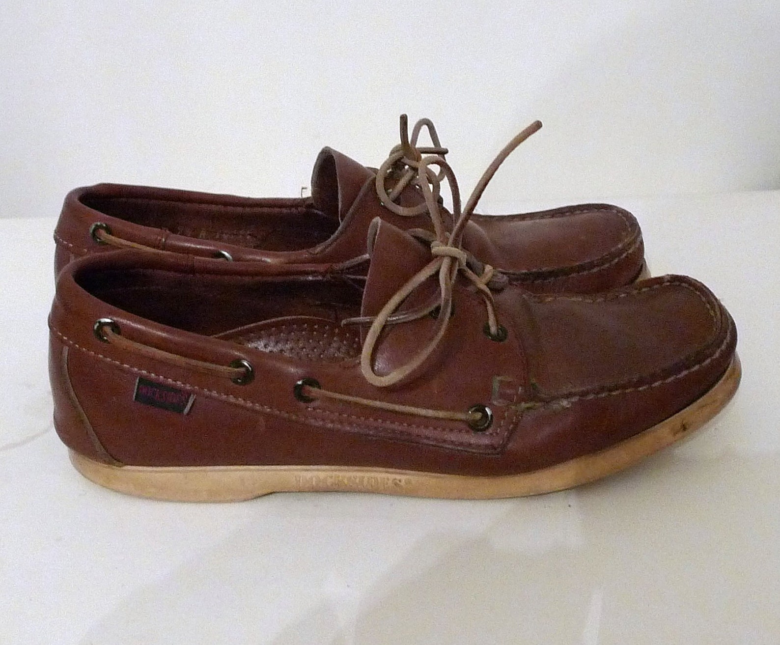 Vintage Sebago Docksides /Leather Boat Shoes /Blucher Etsy