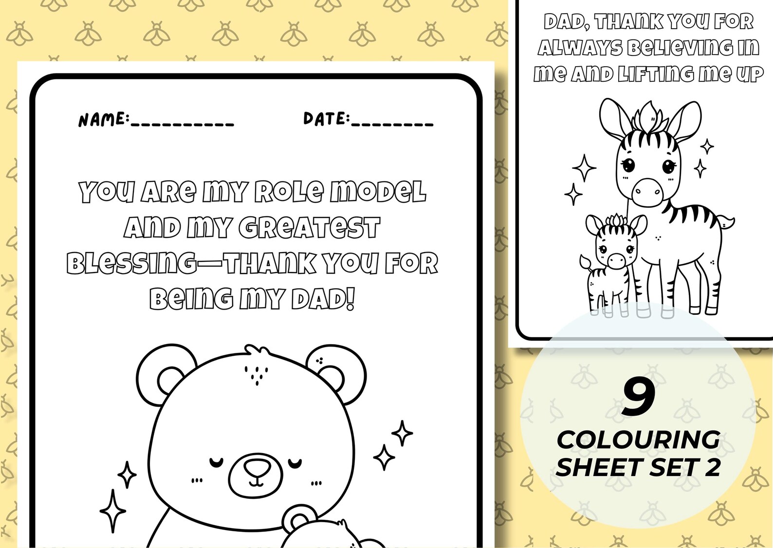 Father's Day Printable All About My Dad Fathers Day Gift Card for ...