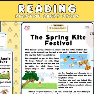 Reading Practise Short Story, Comprehension Worksheet Questions, Printable Worksheet for Kids, Aged 8-12, Elementary School