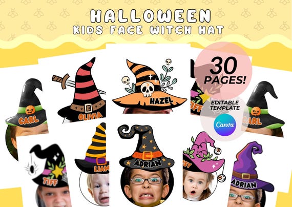 Paper Cutouts 80PCS Halloween Witch Hat Cutouts - Bulletin Board ...