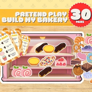Bake My Bakery Pretend Play Preschool Printable Busy Book Kindergarten Printable Toddler Activity Preschool Activity Instant Download
