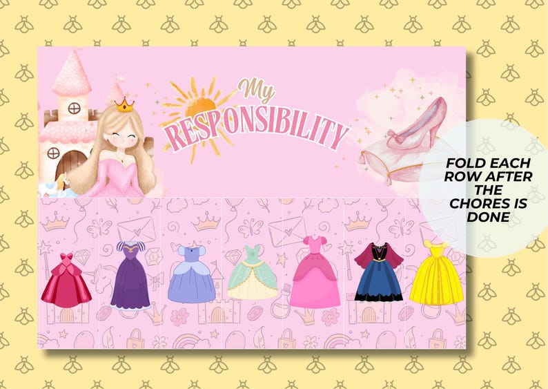 Princess Kids Flip Chart Morning & Evening , Planning Toddler Bedtime ...