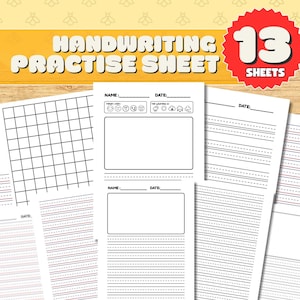 Handwriting Practise Primary School Draw and Write Sheet Preschool Kindergarten Notebook Journal Page Paragraph Writing Sheet For Teacher