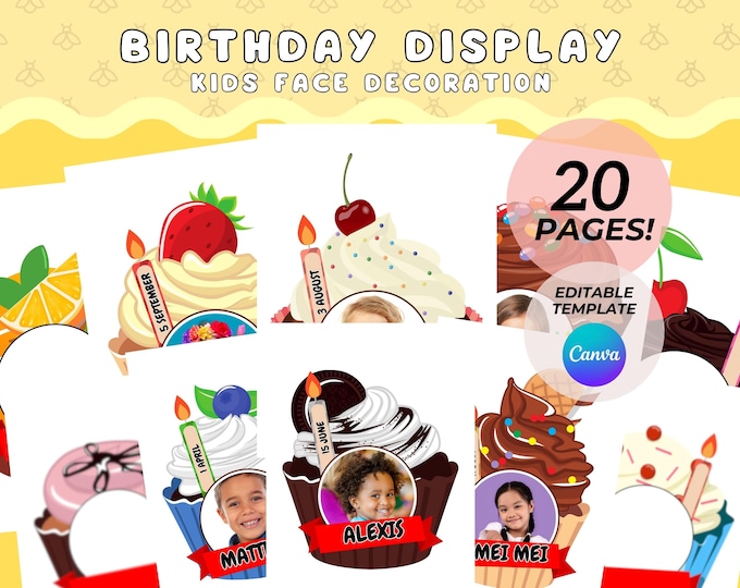 Birthday Bulletin Board Kit | Classroom Birthday Decor | Preschool ...