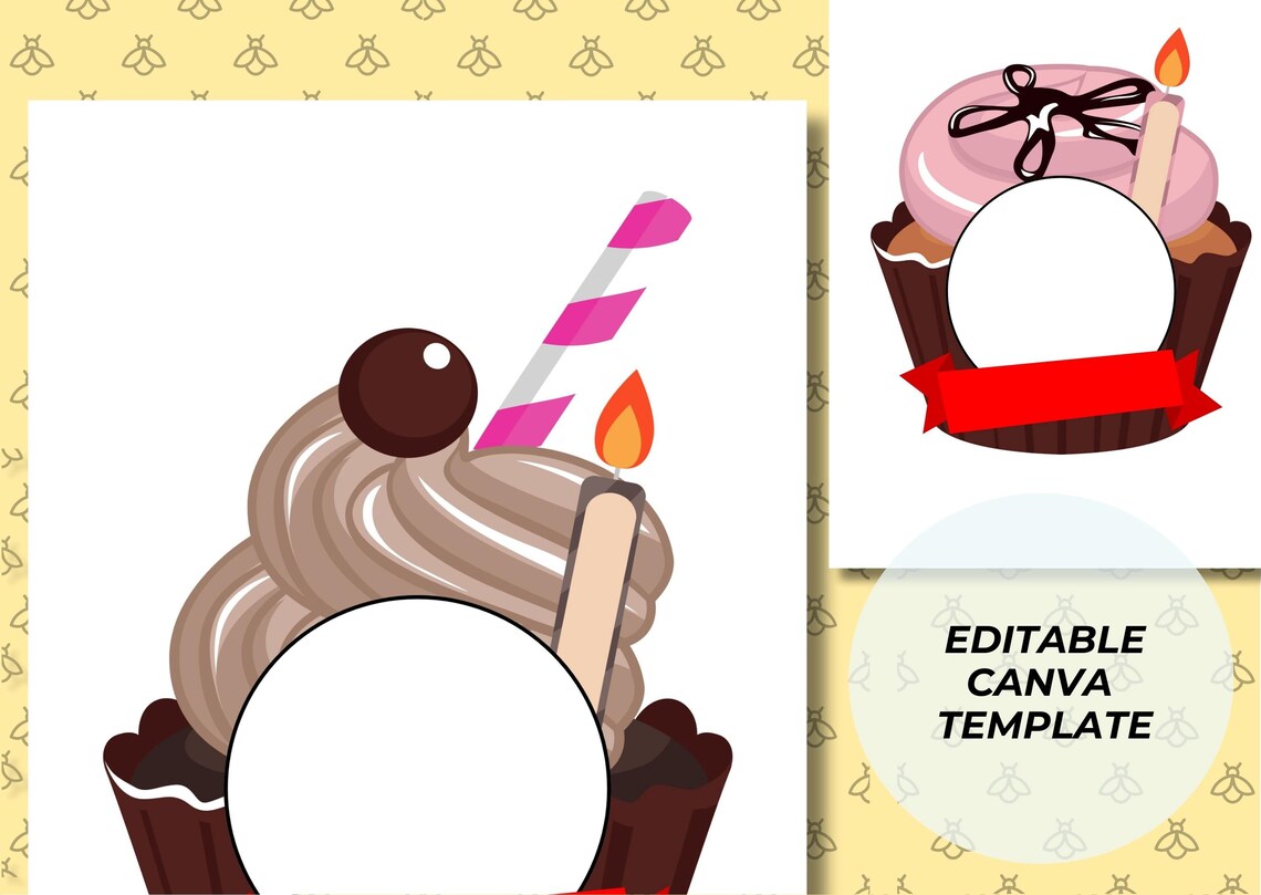 Classroom Birthday Display Cupcake Theme Birthday Chart for Preschool ...