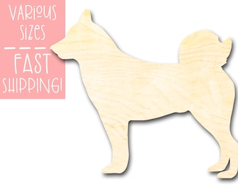 Dog Shape Unfinished Wood Cutouts Animal Craft Supplies for Painting Laser Cut Cutout, Wood Shapes, Wood Blanks, Ready to Paint, Wood Crafts
