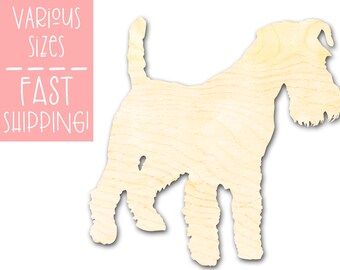 Dog Shape Unfinished Wood Cutouts Animal Craft Supplies for Painting Laser Cut Cutout, Wood Shapes, Wood Blanks, Ready to Paint, Wood Crafts