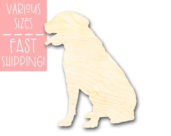 Dog Shape Unfinished Wood Cutouts Animal Craft Supplies for Painting Laser Cut Cutout, Wood Shapes, Wood Blanks, Ready to Paint, Wood Crafts