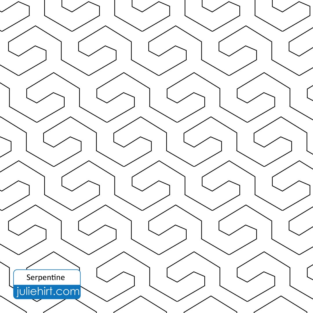 SERPENTINE READ DESCRIPTION Extended Width Longarm Quilting Digital