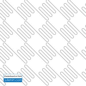 CHECKERBOARD - Longarm Quilting Digital Pattern for Edge to Edge Pantograph Handiquilter Gammill Statler Stitcher Long Arm Machine