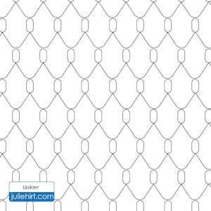 May include: Black and white geometric pattern with a repeating oval shape. The pattern is a seamless design that can be used for a variety of purposes, such as fabric, wallpaper, or wrapping paper.