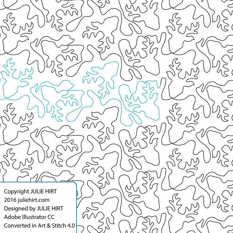 CAMO DEER Longarm Quilting Digital Pattern for Edge to Edge Etsy